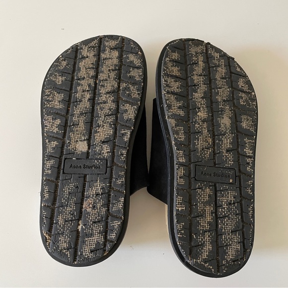 Acne Studios Suede Modern Thong Sandal Size 36 6 Rope Knot Platform - Picture 6 of 7